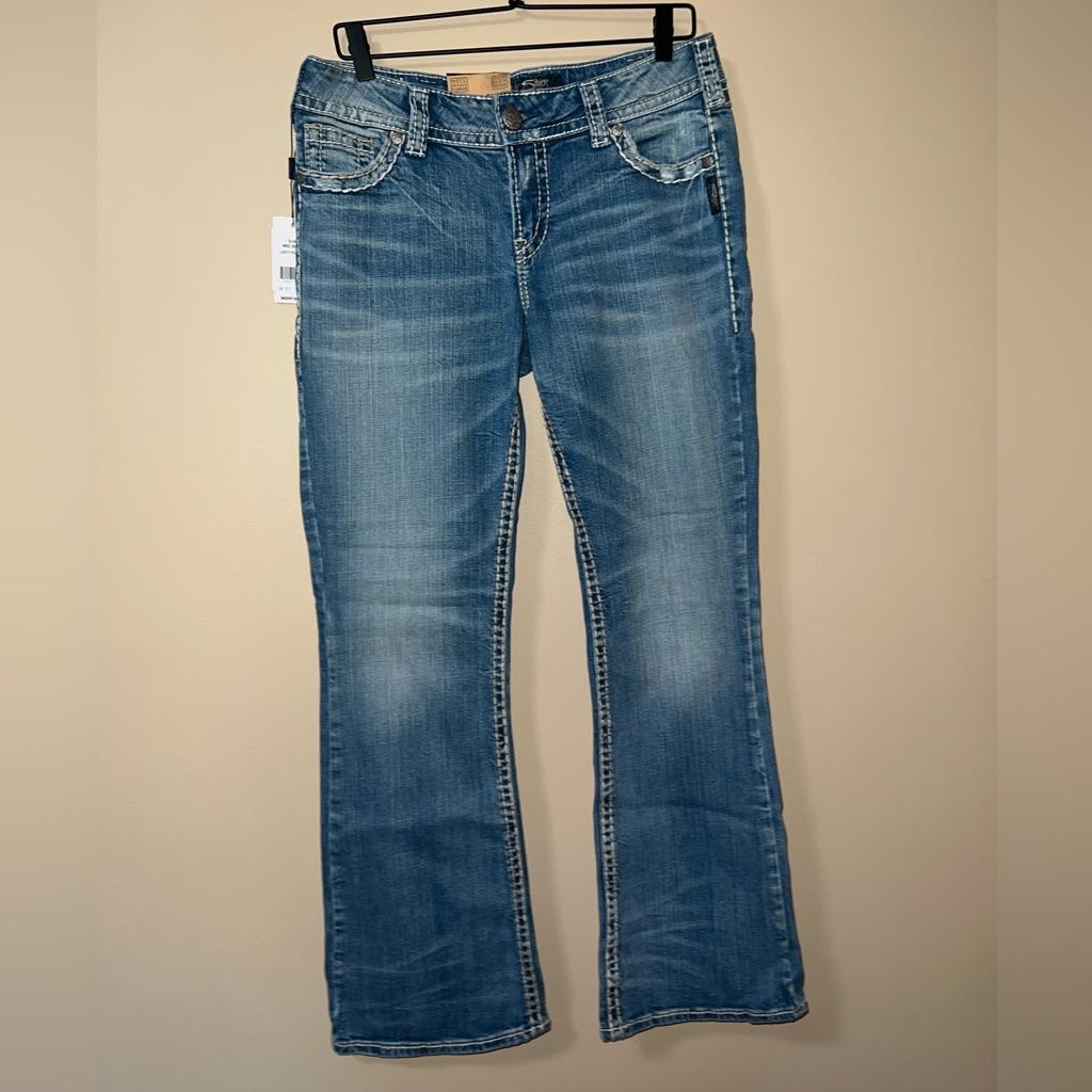 Nwt Suki/Silver Jeans Mid/Boot Blue Washed Width/Length 31